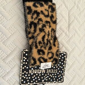 Steve Madden Black and Tan Leopard hair accessories